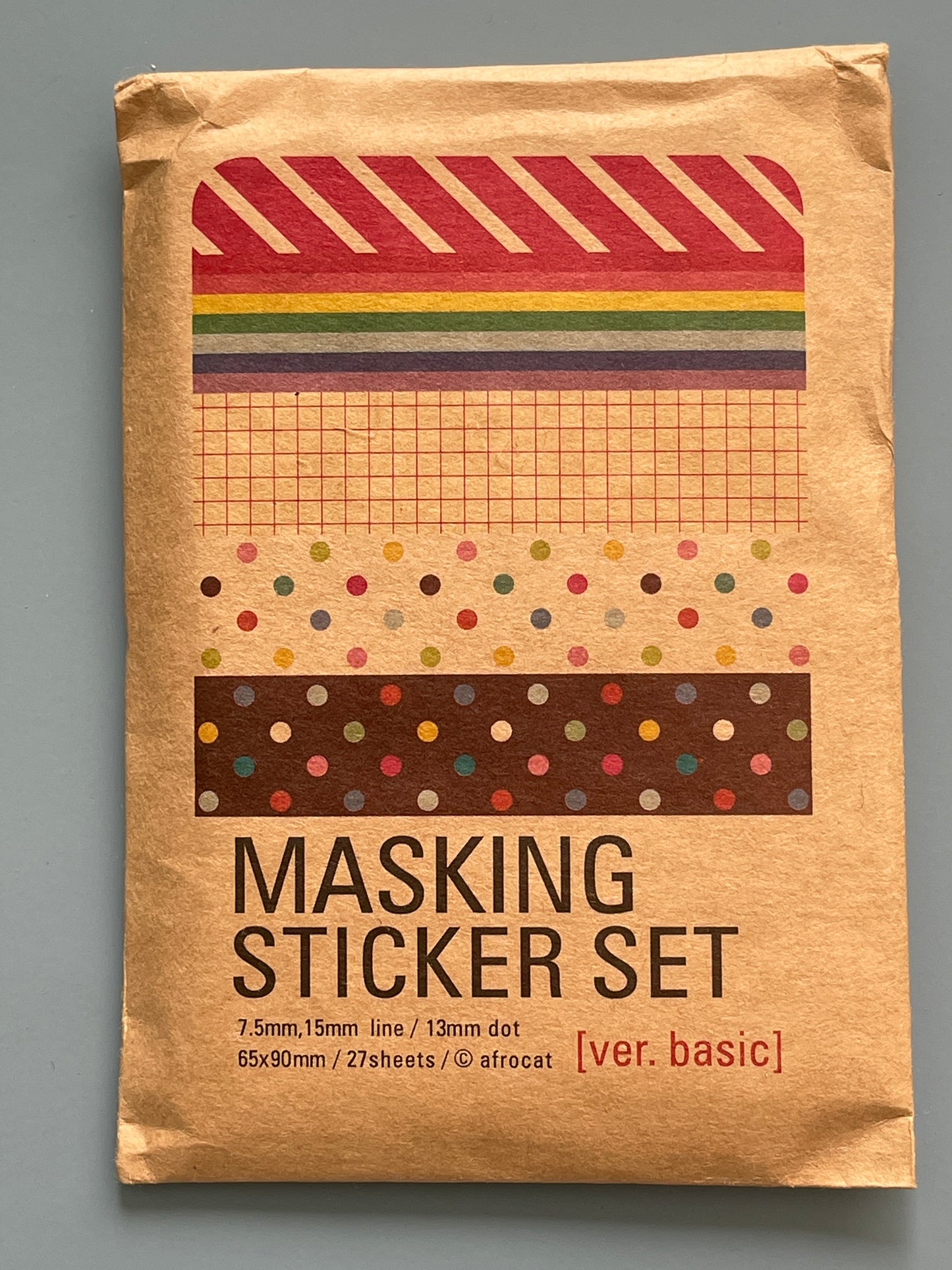 27 Blätter Aufkleber 
Masking Sticker Set – Kreative Abdeck- und Dekorationsaufkleber