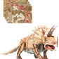 mierEdu 3D Puzzle Triceratops, einstellbar, Reise zurück in die Zeit der Dinosaurier mit unserem anpassbaren 3D Puzzle