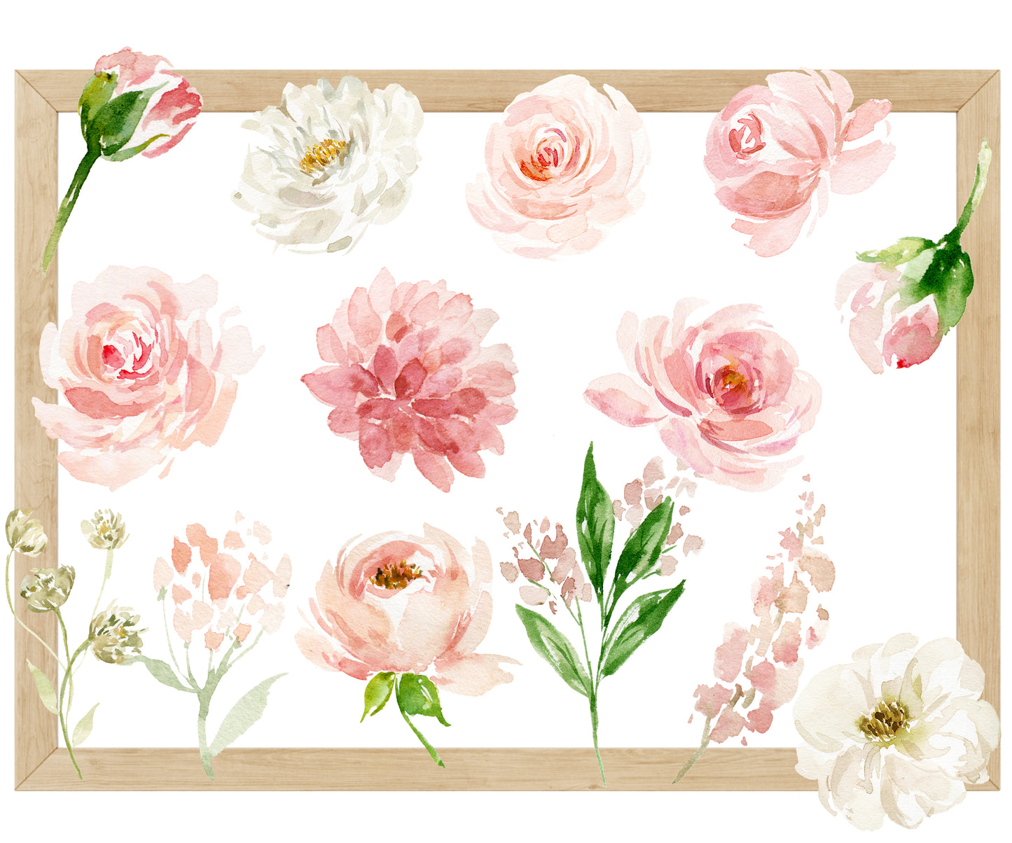 Digital Sticker,png, floral, Frühling, Canva,Goodnotes Sticker,rosa