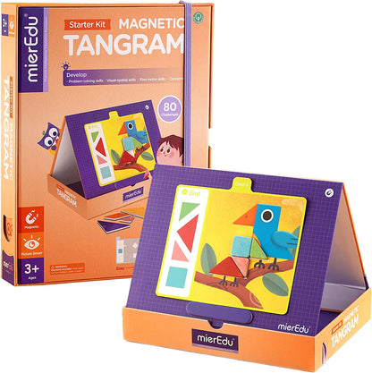 mierEdu Magnetische Reise Tangram Puzzles Buch-Starter Kit Single Version