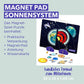 mierEdu Magnet Pad Sonnensystem ,Großartiges Puzzleset, Fördert Fantasie Kreativität, Magnetspiele für Kinder ab 3 Jahre