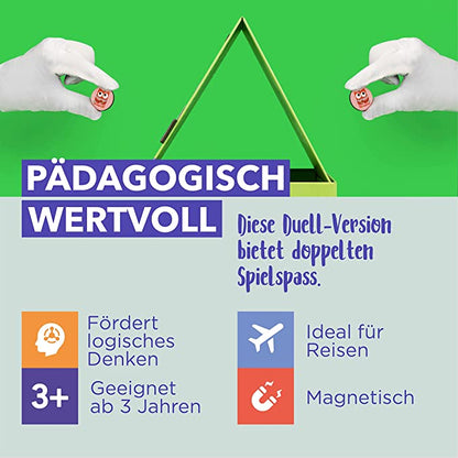 Magnetisches Sudoku, Duell Version für Anfänger fördert logisches Denke und Motorik und Konzentration, Ideal für Zuhause und als Reisespiel für Kinder