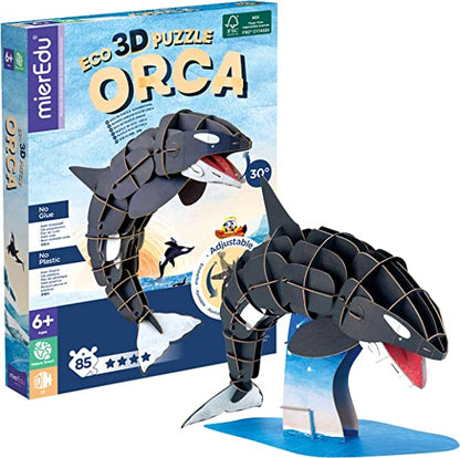 MierEdu Eco 3D Puzzle, der Orca, einstellbar