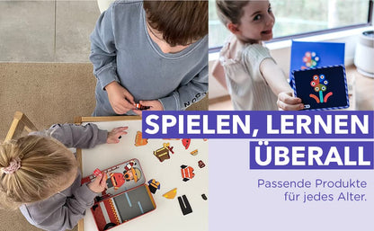 mierEdu Magnetspiel Box,Flugzeug,Fördert Motorik und Fantasie,Ideal für Zuhause und als Reisespiel für Kinder,Magnet Spielzeug