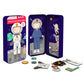 mierEdu Magnetspiel Box,Astronaut,Fördert Motorik und Fantasie,Ideal für Zuhause und als Reisespiel für Kinder,Magnet Spielzeug