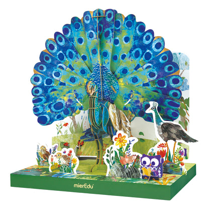 Eco 3D Puzzle, der Pfau, einstellbar