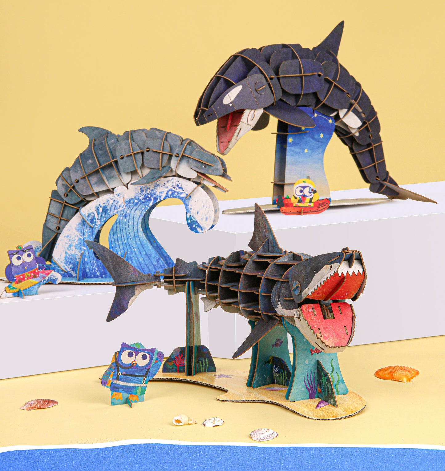 MierEdu Eco 3D Puzzle, der Orca, einstellbar