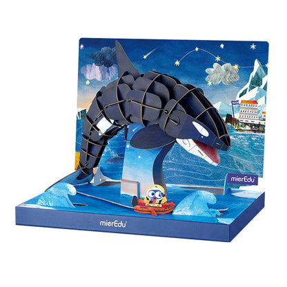 MierEdu Eco 3D Puzzle, der Orca, einstellbar