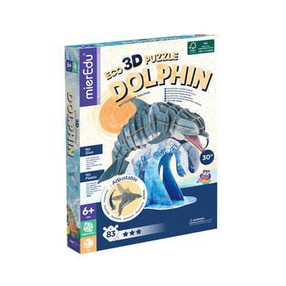 MierEdu Eco 3D Puzzle, der Delfin,einstellbar